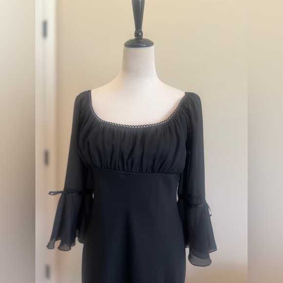 City Triangles Black Cocktail Dress with Square Neck - Picture 3 of 5
